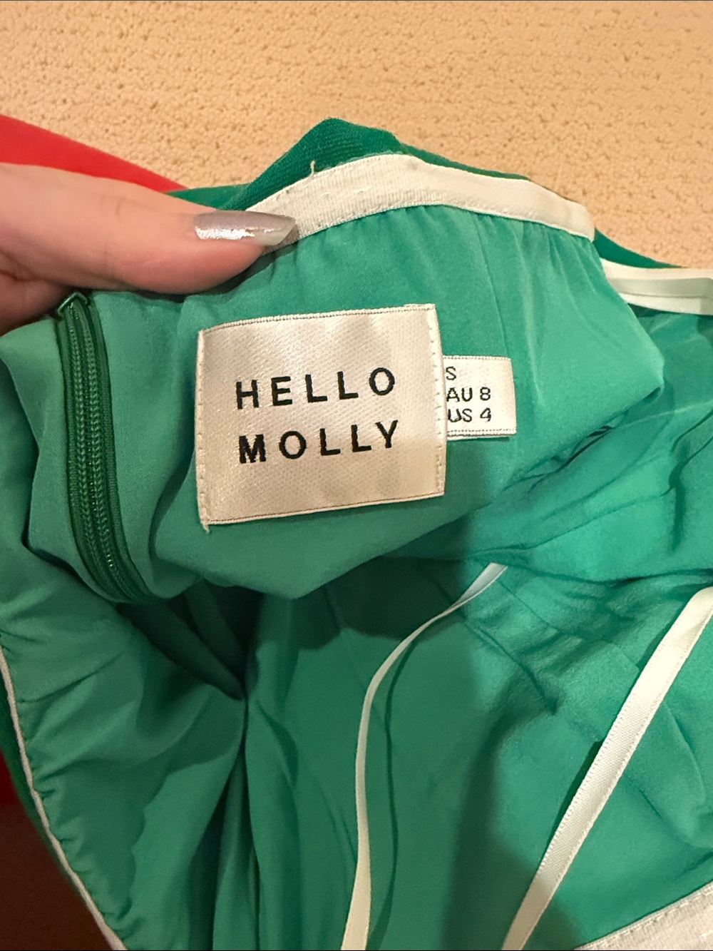 Hello Molly Strapless Emerald Green Bodycon Mini Dress - Picture 5 of 6